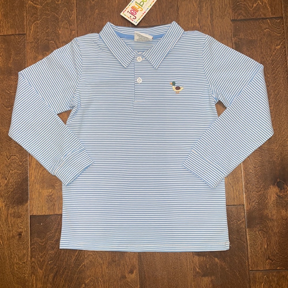 NWT Duck Embroidery Long Sleeve Polo - size 10 - price is firm
